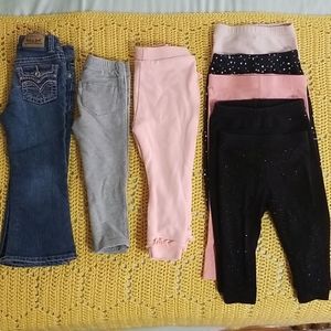 Bundle of toddler girls pants 18 mo to 2T